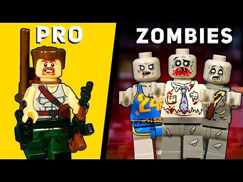 HOW to SURVIVE in ZOMBIE APOCALYPSE and MAKE BUNKER in LEGO
