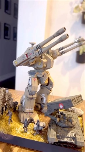 Macross / Robotech “Fire from Below” diorama - Bandai ADR-04-MKX Destroid Defender