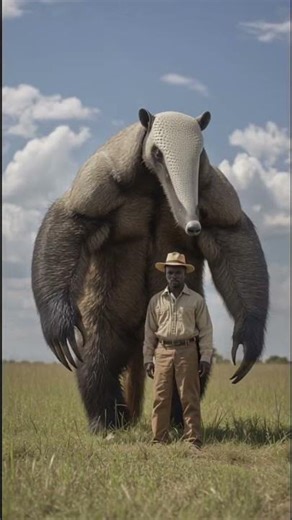 How Did This Anteater Get So BIG?!”😱 #wildlife