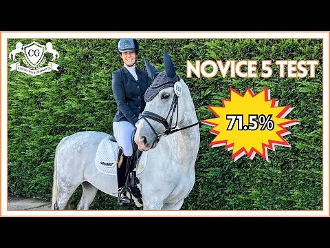 🥇NOVICE 5 71.5% BRITISH DRESSAGE TEST | Riding with Charlotte