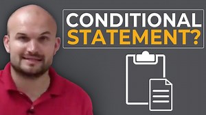 What is a conditional statement and it's parts