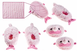 Blobfish Slippers: Ugly-cute lounging footwear styled after a deepsea fish.
