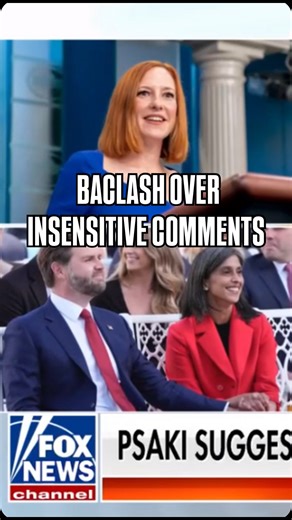 MSNBC Host and former White House Press Secretary Jen Psaki facing backlash for insensitive comments about Second Lady Usha Vance: “I always wonder what’s going on in the mind of his wife. Are you OK? Please blink 4x. Come over here, we’ll save you.” Usha and JD Vance met as students at Yale Law School and married in 2014, a year after graduating. | Outnumbered Fox News