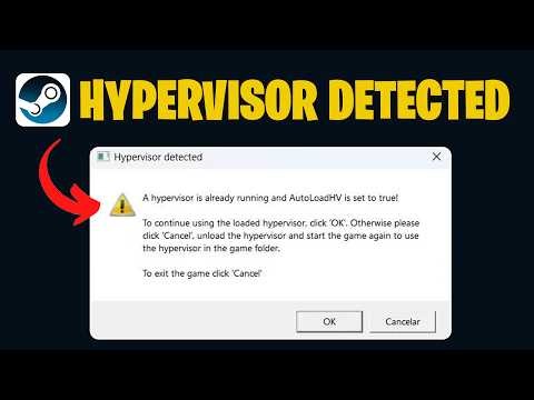 How to Fix "Hypervisor Detected" A Hypervisor Is Already Running and AutoLoadH