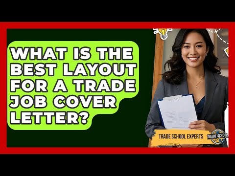 What Is The Best Layout For A Trade Job Cover Letter? - Trade School Experts