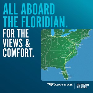 18K views · 381 reactions | Enjoy the comfort and scenic route when you take Amtrak from Chicago to Florida. The Floridian service begins November 10th. | Amtrak | Facebook