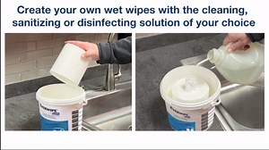 Everwipe by Tork Chem-Ready Wiping Rolls White, Make Your Own Wet Wipes, 6 x 90 wipes, 192841 (01-690)