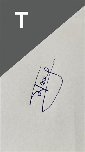 T name signature style ✍️.. #signature #short #trending #viral #name #letter #art #explore #T name