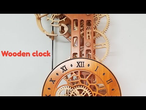 DIY wood gear clock // woodworking art / Creative channel