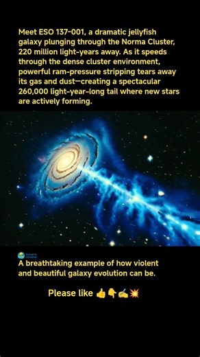 A Galaxy Being Ripped Apart 😮🌌