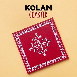 14K views · 77 reactions | Kolam Coaster | Rangoli Designs | Doodle...