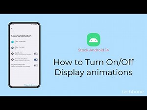 How to Turn On/Off Display animations [Android 14]