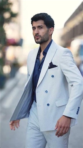 Light Grey Double Breasted Suit delivers unmatched elegance and style.