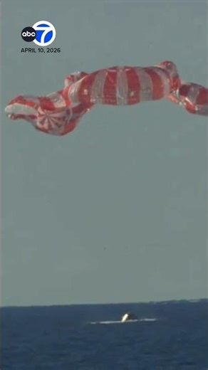 Orion capsule carrying Artemis II crew splashes down in San Diego