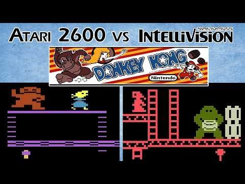 Atari 2600 vs Intellivision in DONKEY KONG Showdown