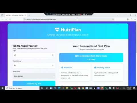 Create a One-Page Health & Diet Plan Generator Website | No Coding Needed 🚀