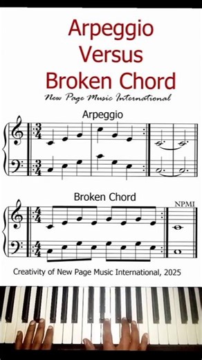 The Difference Between Arpeggio and Broken Chord 🎹