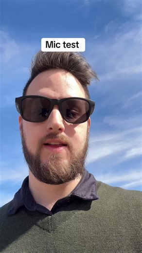 Mic test smart glasses