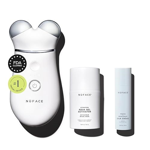 NUFACE Trinity+ Microcurrent Facial Device Kit, FDA-Cleared - Face Sculpting Tool, Skin Tightening Massager & Face&#