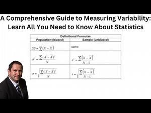 A Comprehensive Guide to Measuring Variability: Learn All You Need to Know About Statistics