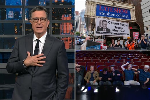 Colbert dubs himself a ‘martyr’ after his show’s canned, hits back at Trump with f-bomb insult