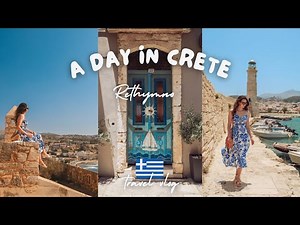 🇬🇷 A Day in Rethymno:| Old Town Walk, Venetian Harbor & Fortress Vibes | CRETE DAY 4