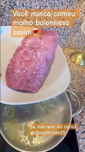 Você nunca comeu Molho a bolonhesa assim! Receita fácil mas com toque gourmet 🍷 #deliciasdacozinha
