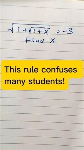 square root algebraic equation