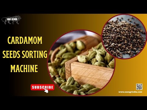 Automatic Cardamom Seeds Sorting Machine — High Accuracy Grading& Defect Removal #SortingTechnology