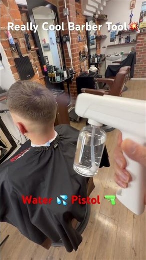 Barber hacks 💦 water pistol tool for clean fades—next level precision #barberkit #barbersupply