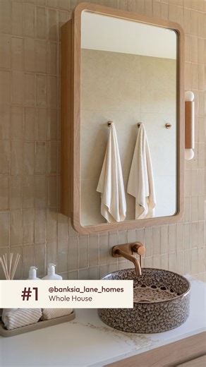 Every room tells part of the story 🤎 @banksia_lane_homes have created a stunning waterview home where light, texture and natural tones flow effortlessly from one space to the next. Across four beautifully styled bathrooms, tiles add warmth, personality and a soft coastal glow 🤍 Featured products: ✨ Noosa Gloss Zellige Beige Subway Tile ✨ Sydney Matte Sand Stone Look Tile ✨ Yamba Clay Terrazzo Look Tile ✨ Northbridge Peach Terracotta Look Subway Tile ✨ Newport Matte Subway White Tile ✨ Tamarama