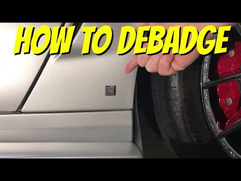 How to remove badges & emblems from a car - Removing the GM "chicklet"