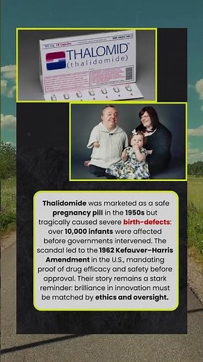 ⚖️ The Drug That Caused Birth-Defects and Reinvented Regulations | Thalidomide