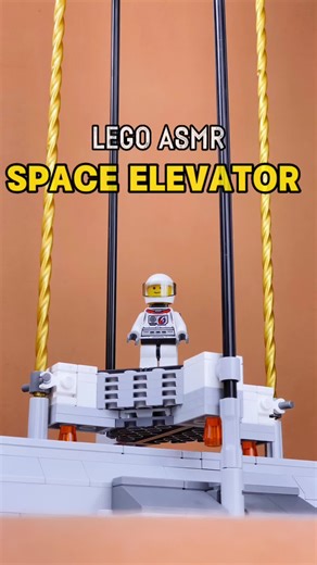 Building a Space Elevator with Bricks #lego #buildingblocks #asmr #spaceship