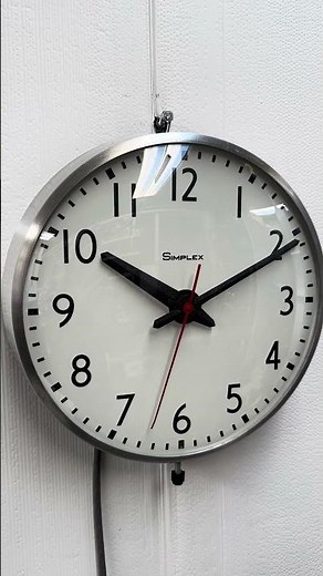 Vintage SIMPLEX Electric Wall School Clock | Item# - Adelaide Clocks