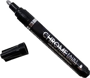 Liquid Mirror Chrome Marker, Silver Mirror Marker Liquid Chrome Pen, Silver Markers Paint Markers for on Any Surface, Metallic Markers Paint Pen, Paint Marker Pen Mirror Reflection Sign Pen (3mm)