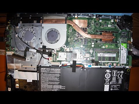 ACER Aspire A515 51G replace thermal paste on CPU and GPU.