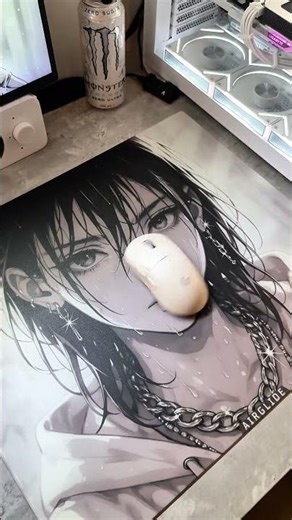 Gooner Mousepad Speed ✅ - #airglide #gaming #gamingsetup #pc #pcsetup #mousepad #viral #likeme