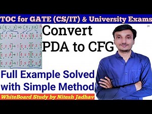 PDA to CFG conversion