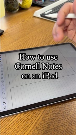 How to use cornell notes on an iPad