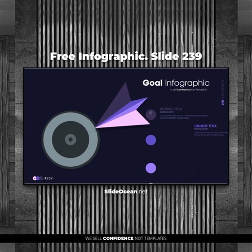 Free Animated Infographic Slides 239 - Goal Infographic #powerpoint