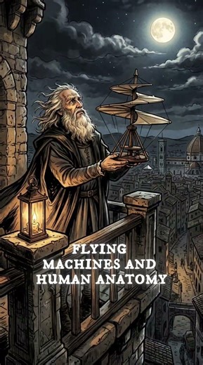 The Secret Code of Da Vinci 🪞🔒 #history #iconicorigins