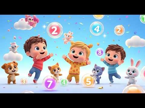 Bubble Pop Counting | Kids Nursery Rhymes | Fun & Educational Counting Song for Toddlers & Preschool