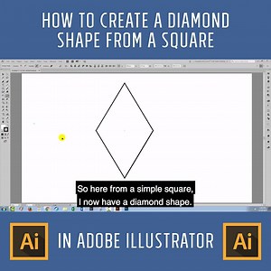 Hey Design Cutters! Here's a quick tip on how to create a diamond shape from a square in Illustrator. We hope you find this useful. Please let us know your thoughts in the comments below  | Design Cuts | Facebook