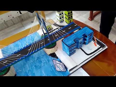 "SUSPENSION BRIDGE" ..Project for civil engineering student (Both diploma nd B.tech)