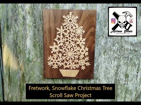 Fretwork, Snowflake Christmas Tree, Scroll Saw Project