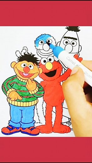 Sesame Street Drawing and Coloring for Kids #coloringpages #kidspainting #drawing #kidsart