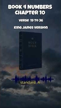 Bible Book 4 Numbers Chapter 10 King James Version Verse 19 To 36