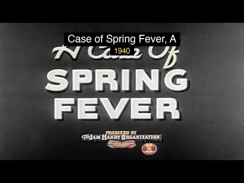 Colorized: A Case of Spring Fever (1940) Coily the Spring Cartoon