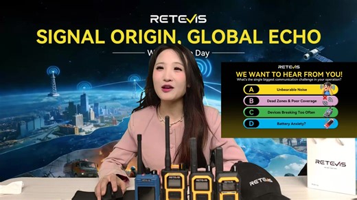 WORLD RADIO DAY LIVE BROADCAST – ANNOUNCEMENT & INVITATION Live Stream Title: Signal Origin, Global Echo: The Heart of Reliable Communication Date & Time: Feb.11 6pm (EST) Join us for a special World Radio Day live event! Ever wondered what it truly takes to keep signals alive in the toughest conditions? What if communication never failed—no matter the environment? This World Radio Day, RETEVIS invites you behind the scenes of unbreakable connectivity. In this exclusive 2‑hour broadcast, you’ll 